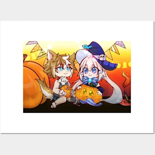 Genshin Impact - Kokomi / Gorou [Halloween] Posters and Art